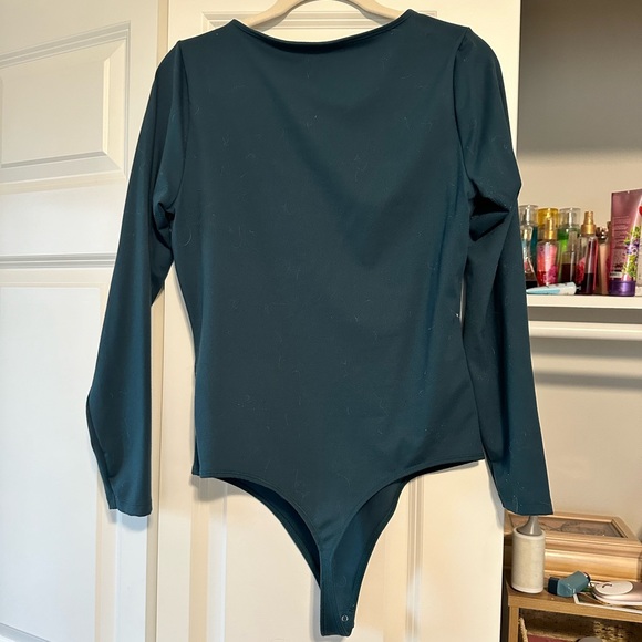Dark green long sleeve body suit - Picture 2 of 3